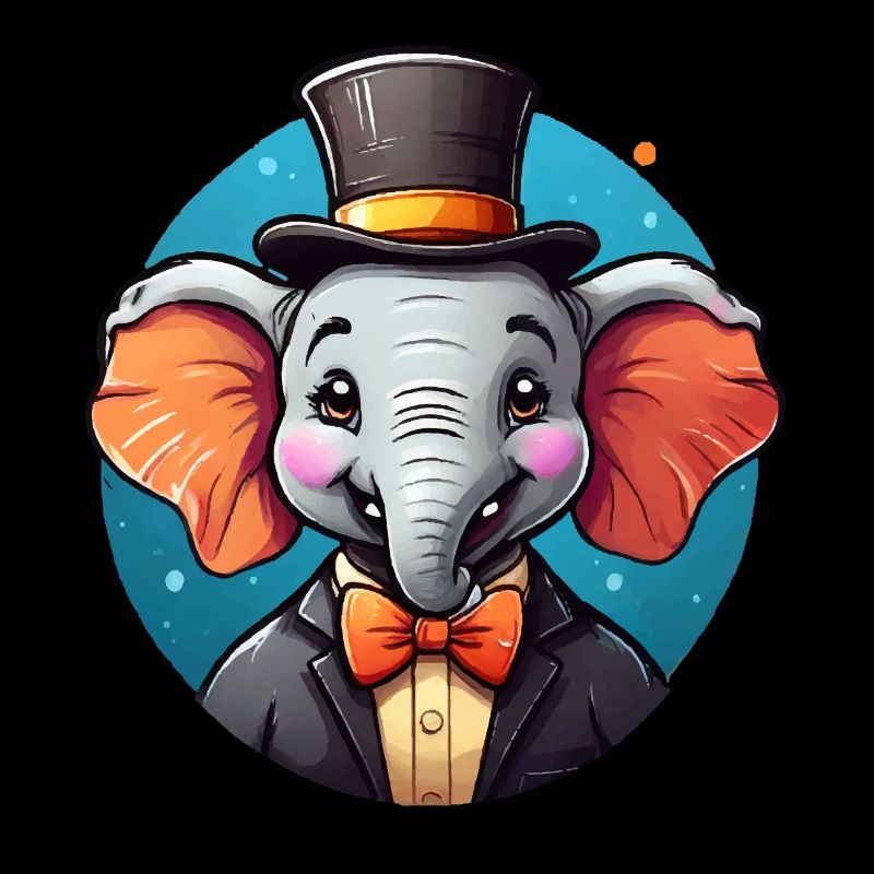 Éléphant comique drôle