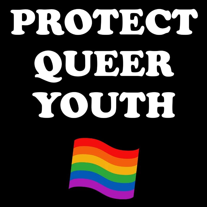 Protéger le drapeau LGBTQ des jeunes queer