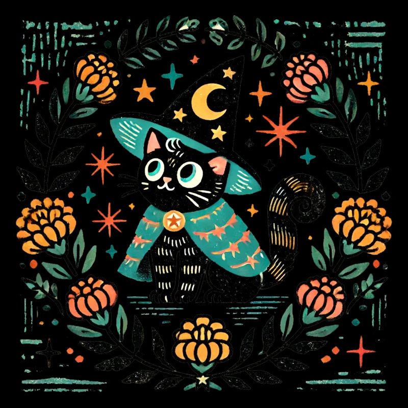 Zauberer Katze