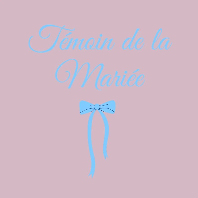 Trauzeugin der Braut Blaue Schleife