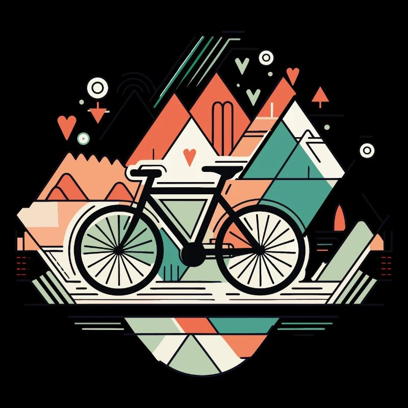 Lignes de vélo minimalistes