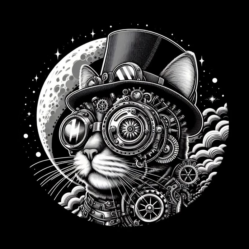 Steampunk Viktorianische Katze