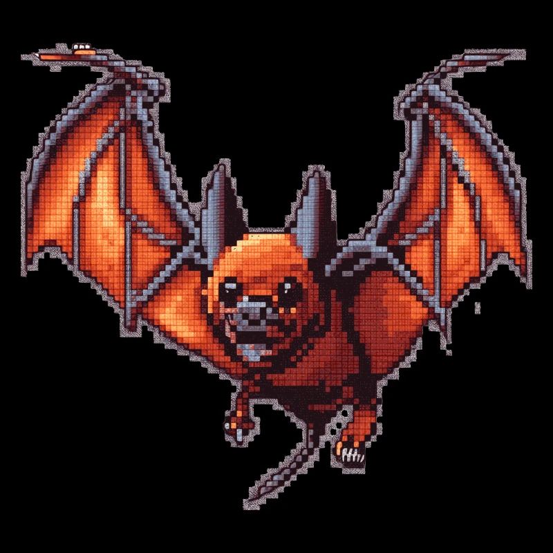 Flying fox dans les graphismes vintage 16 bits de l’ancien temps