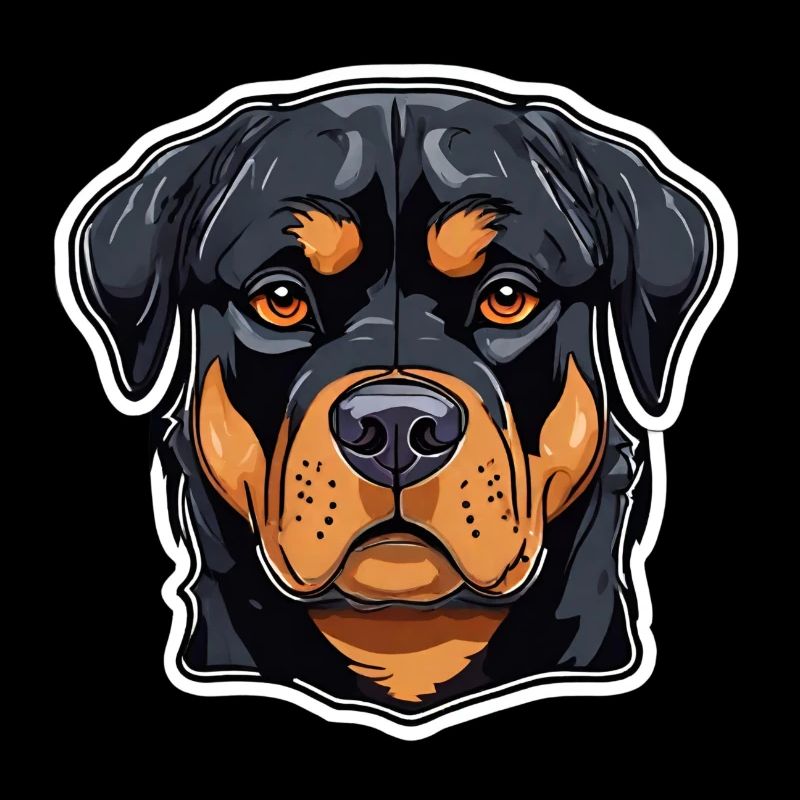 Rottweiler Rotti Black Rust Colored Large Dog