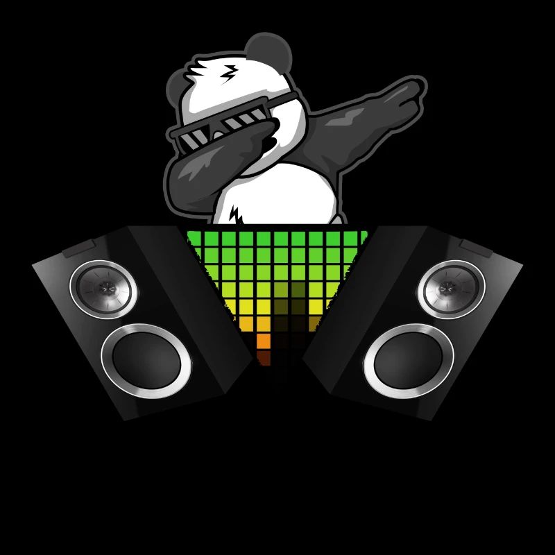 begeisterter Panda