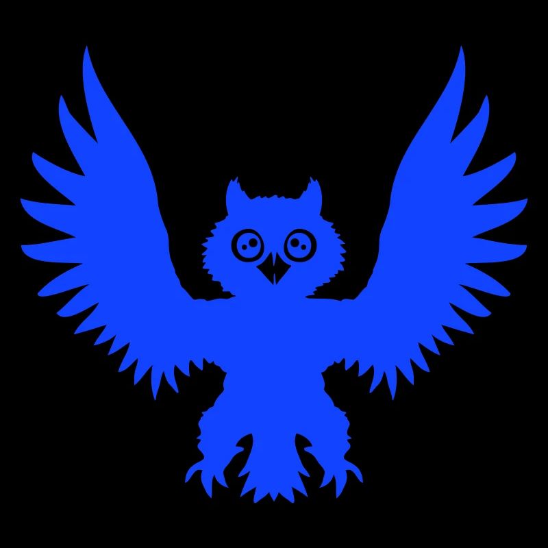 Owl Bird Eagle Owl Raven Black Crow Flying Comic