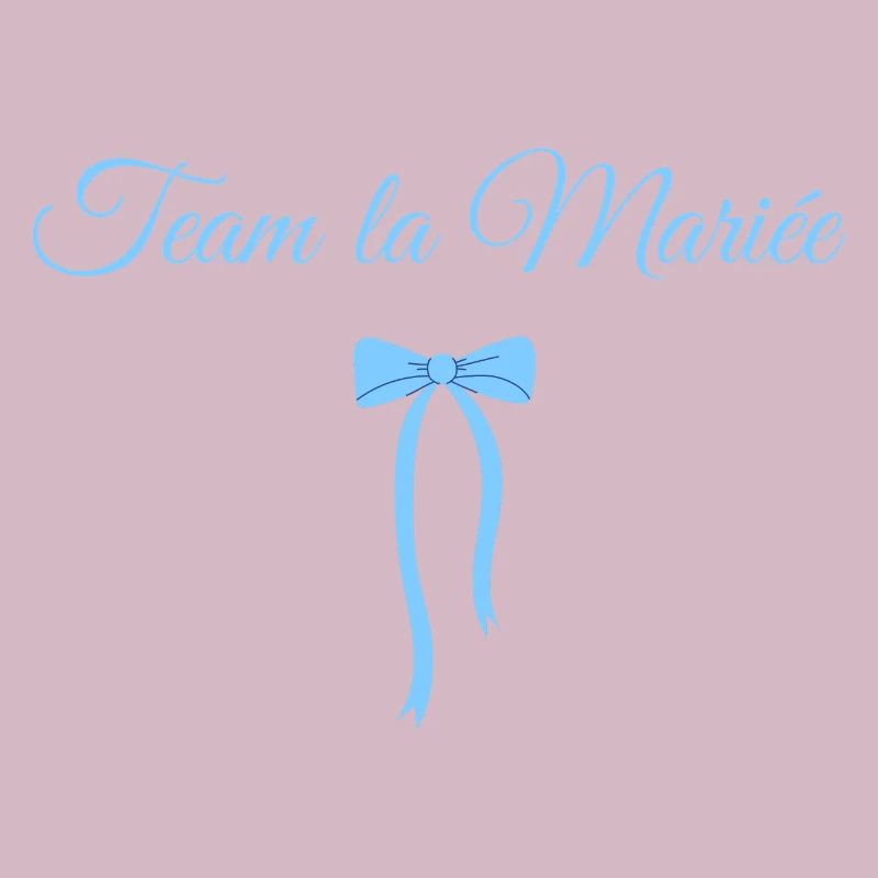 Team la mariée noeud bleu