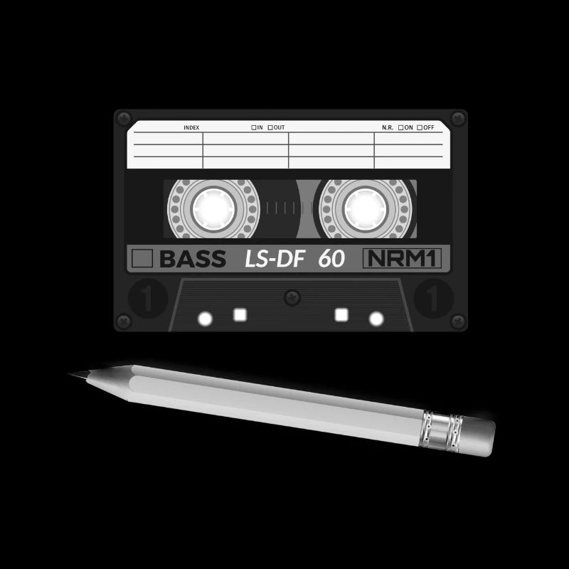 Cassette et crayon
