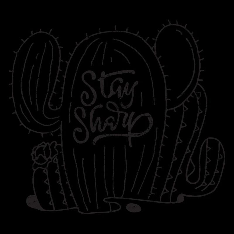 Stay Sharp | Cool Cactus Illustration Design