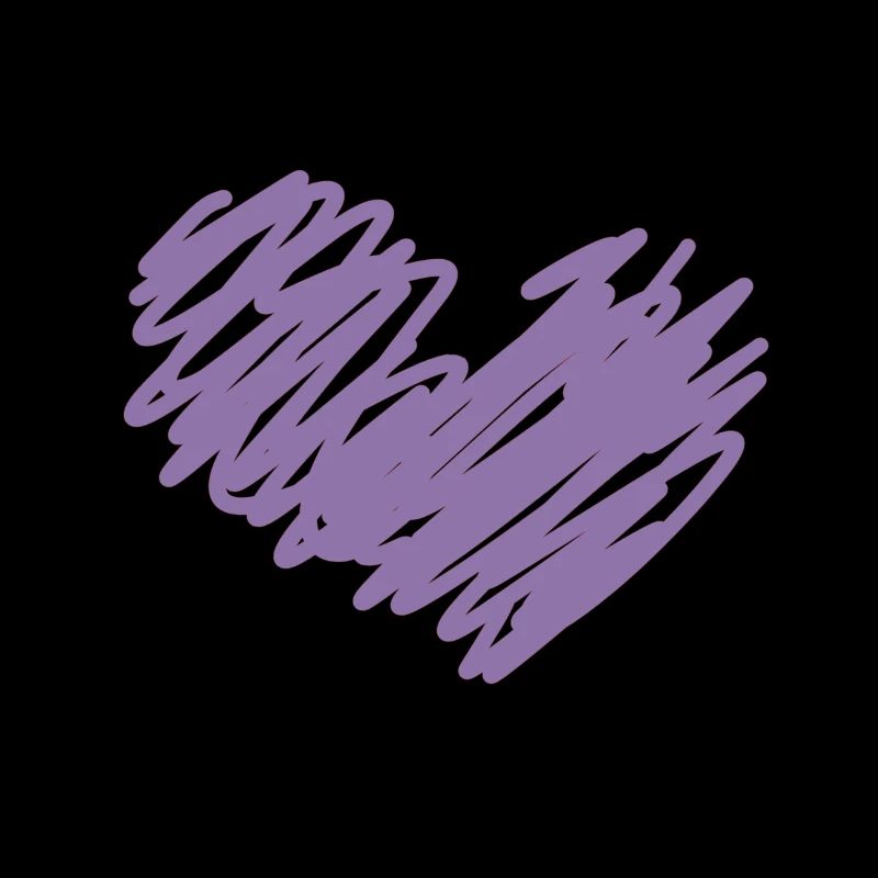 coeur violet