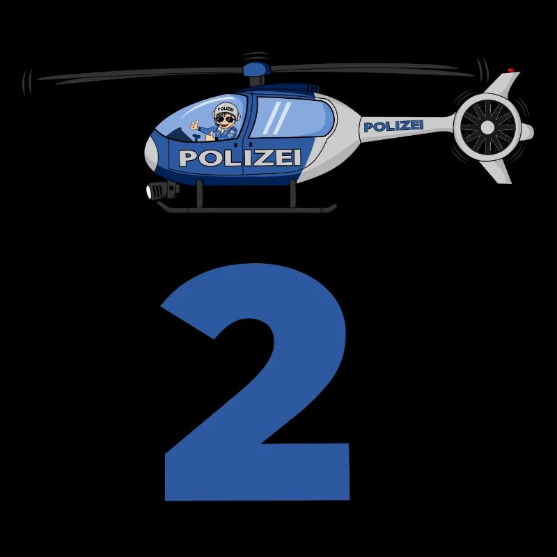 Polizei Hubschrauber 2. Geburtstag