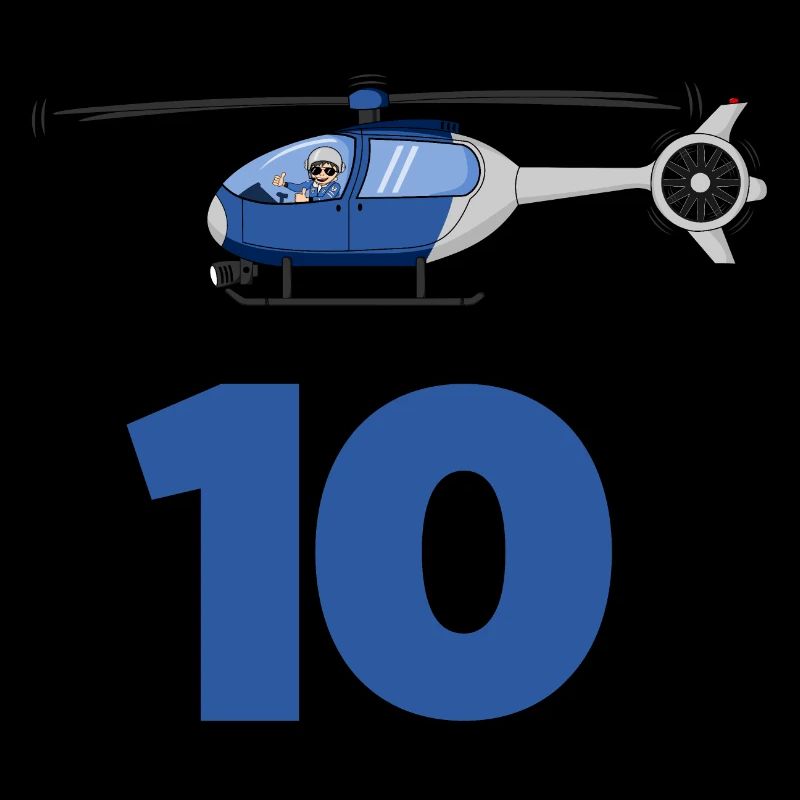 Hélicoptère 10e anniversaire