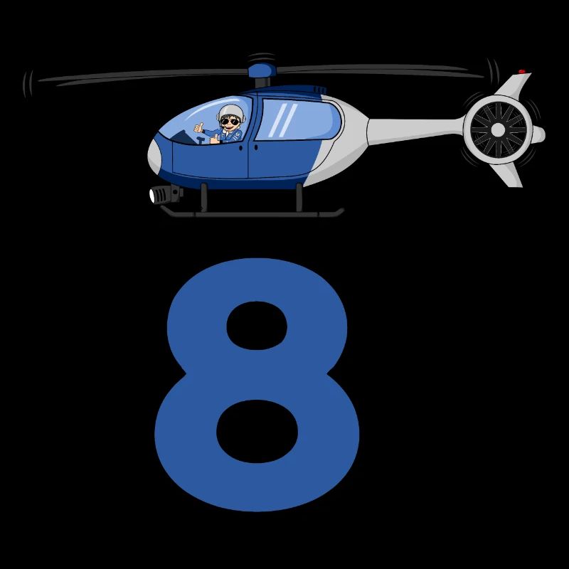 Hélicoptère 8e anniversaire