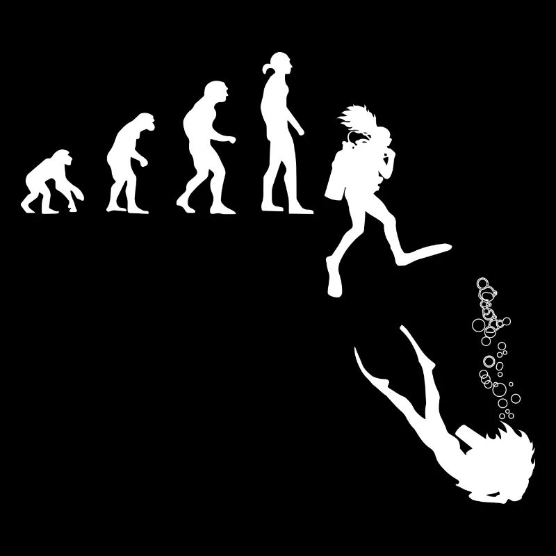 Evolution idea: development of women into divers