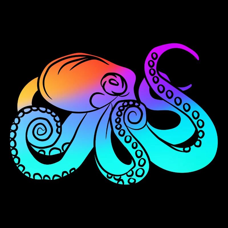 Colorful octopus by The Manzanita´s