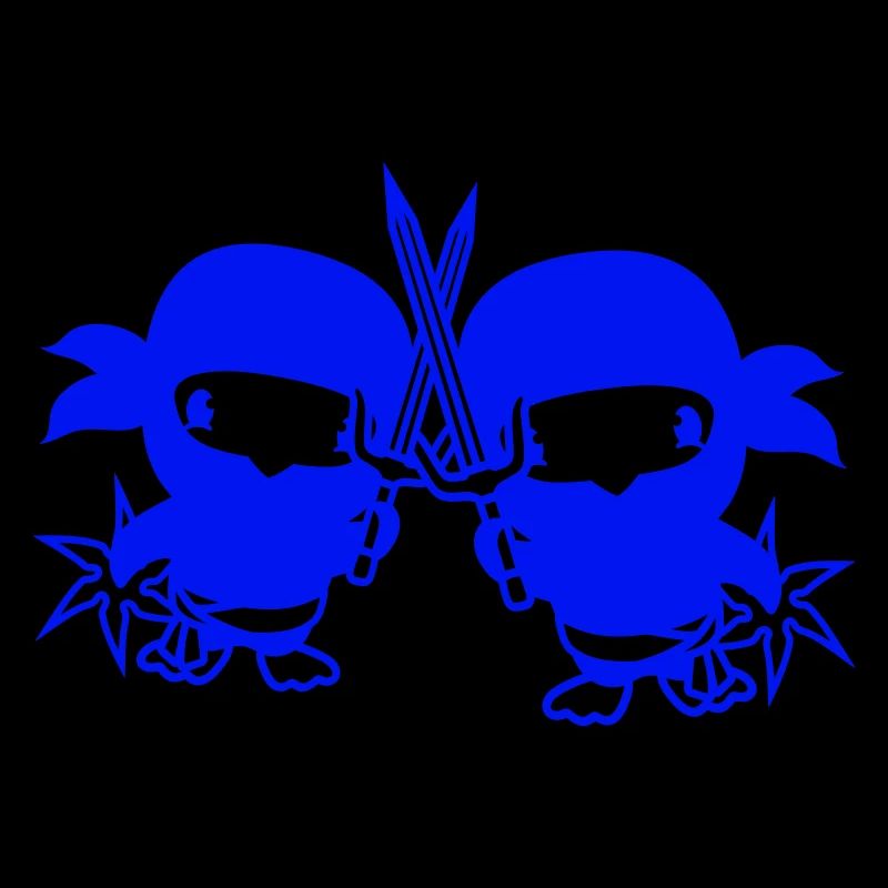 2 Oiseaux Ninja Fighter Assassin Épée Ninja Star