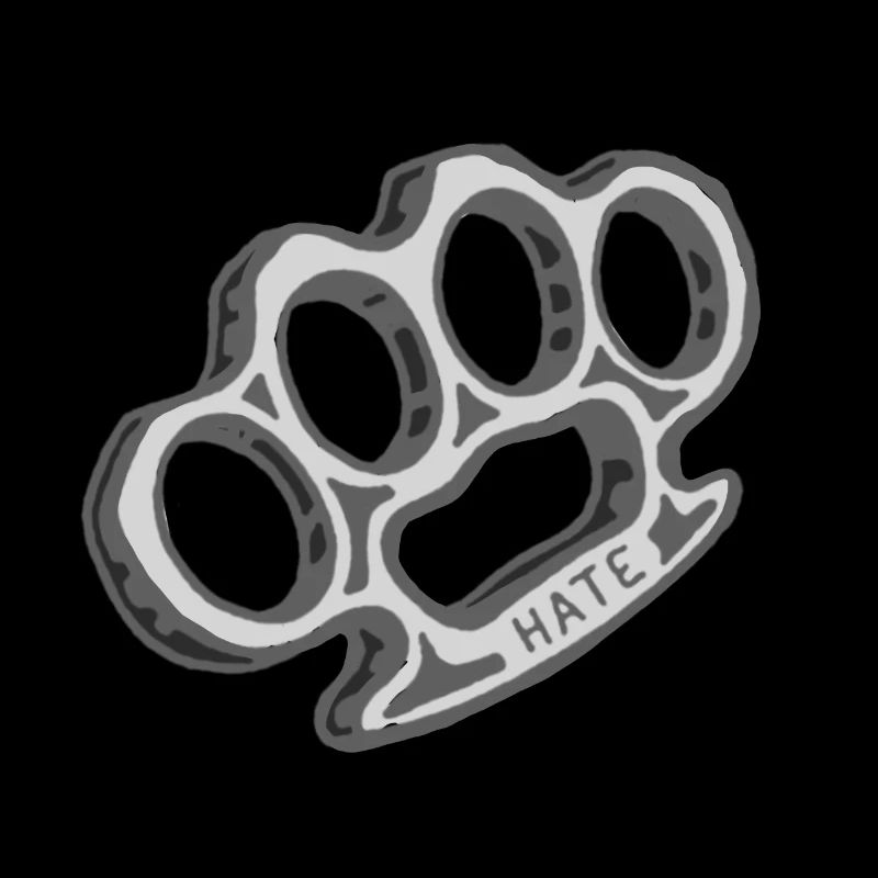 brass knuckles weapon hate hate