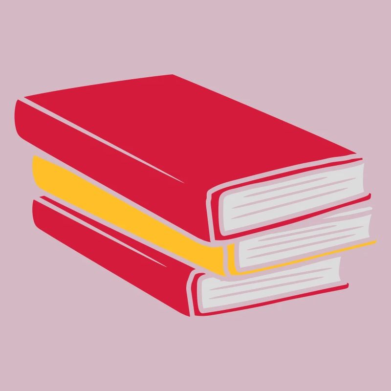 Design gestapelte Bücher Comic