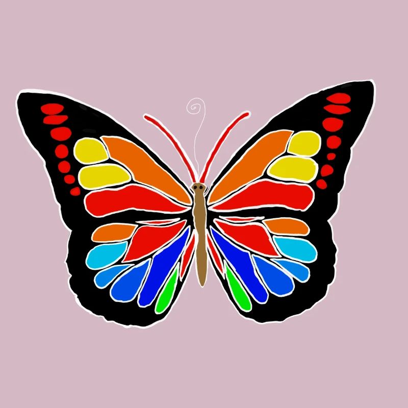 Regenbogen Schmetterling 