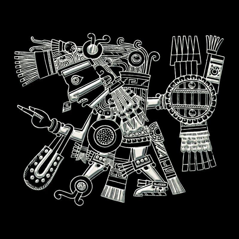 Maya God, Mexico, Warrior, DD