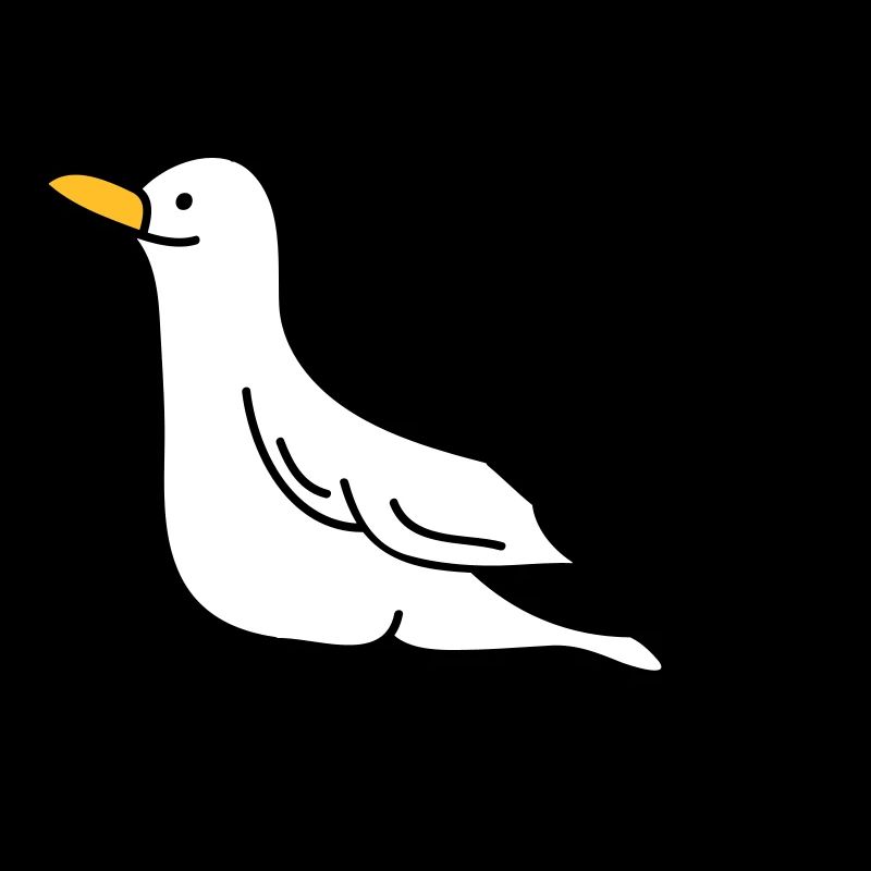 lustige Möwe