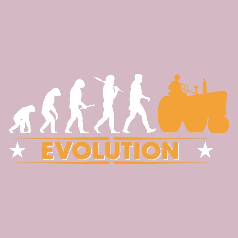 Landwirt Traktor Evolution - orange/weiss