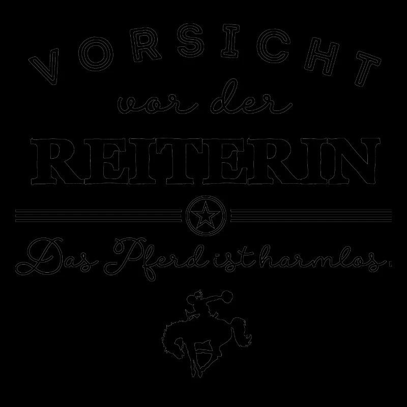 Das Pferd ist harmlos - schwarze Edition