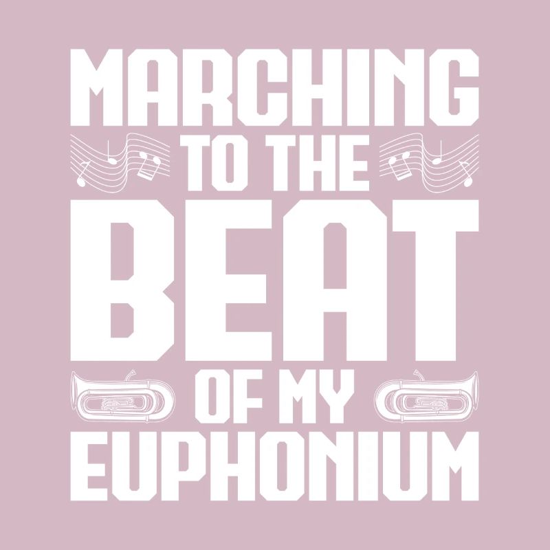 Baritone Player Marching The Beat Euphonium