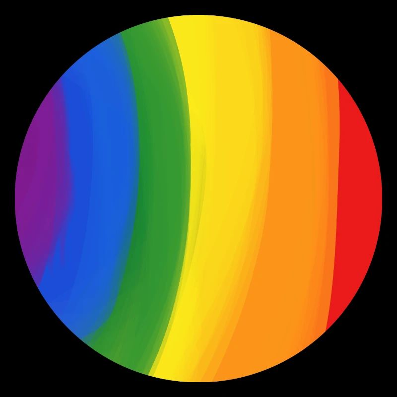 Couleurs de l’arc-en-ciel attrapé dans un cercle