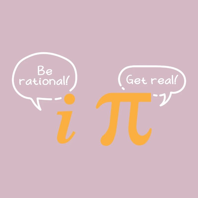 Math Symbole Be Rational Get Real Pi Nerd Geschenk