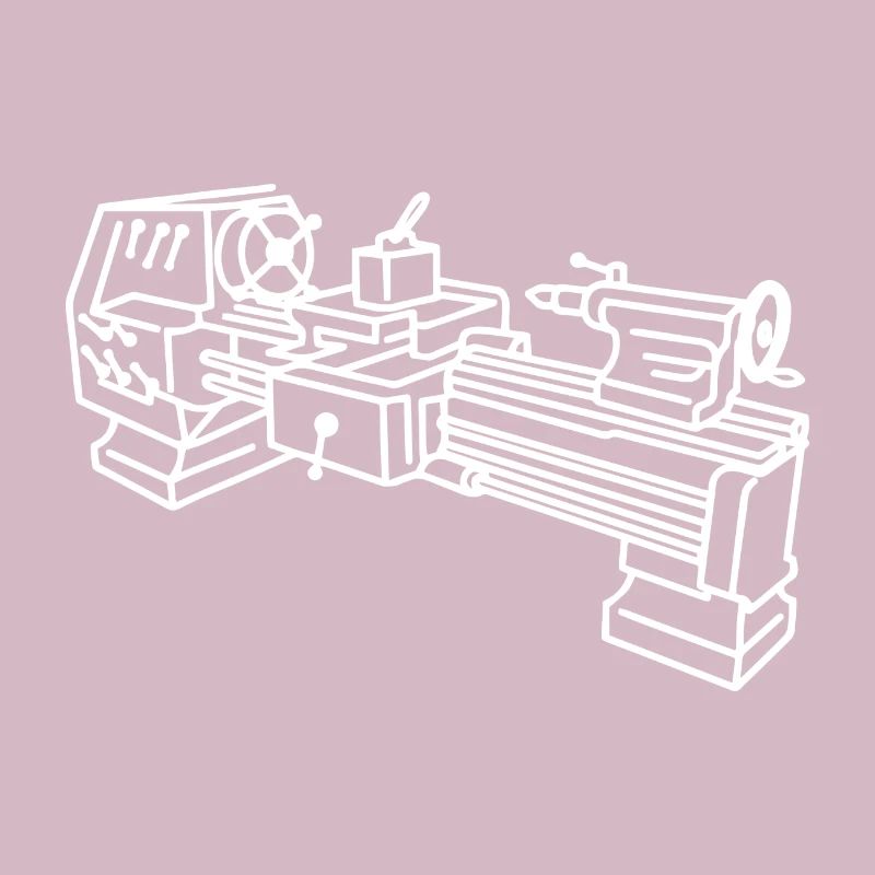 Lathe mechanic workshop gift