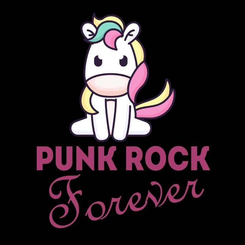 Punk Rock Forever unicorn punk anarchy gift
