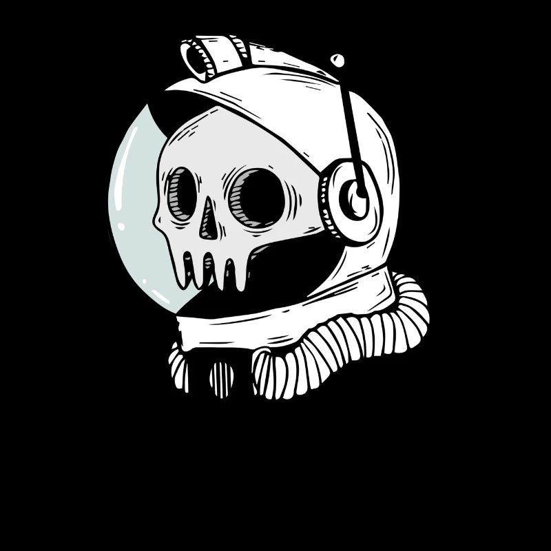 Astronaut skull Dead Inside