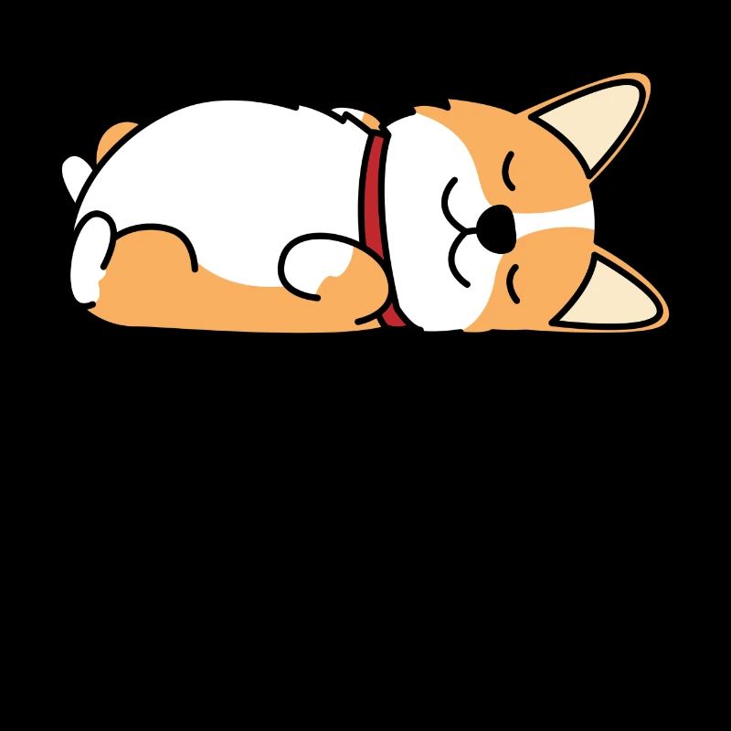 Sleeping lazy dog