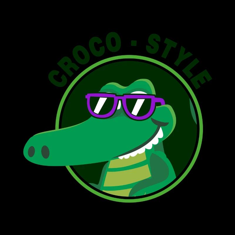 Crocodile élégant et cool