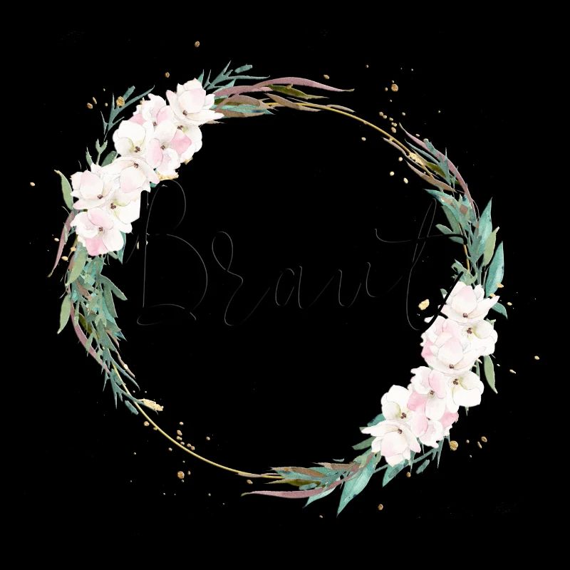 Team Braut Boho Beachy Blumen Kreis
