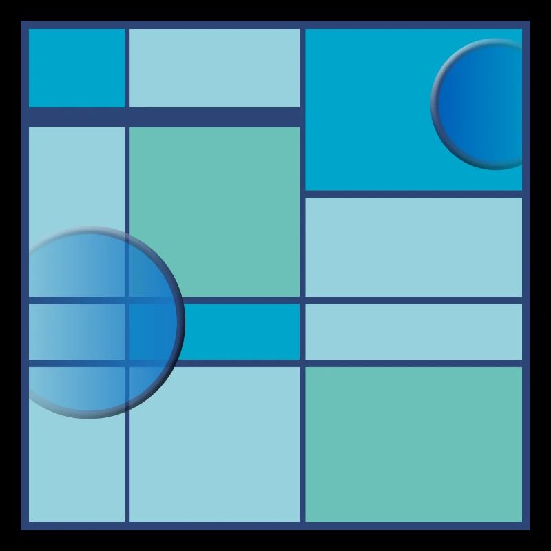 Mondrian dans le ciel
