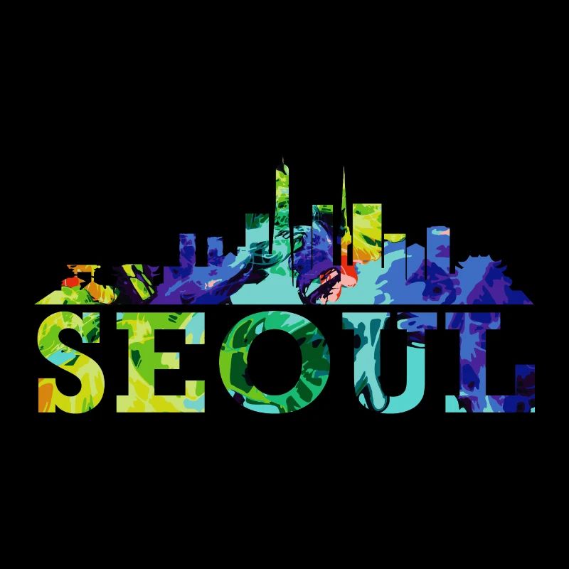 Séoul Skyline Impression Korea Souvenir Gift