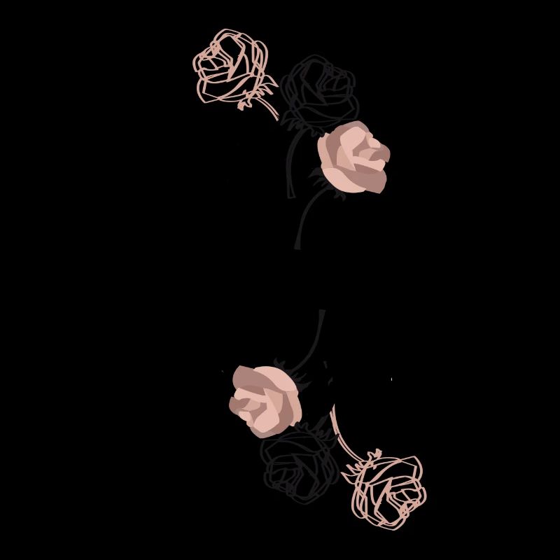 Fleurs roses roses