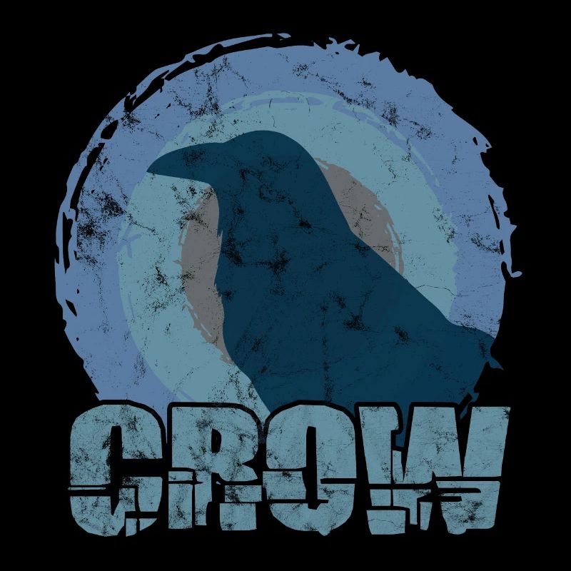 Raven Silhouette Illustration