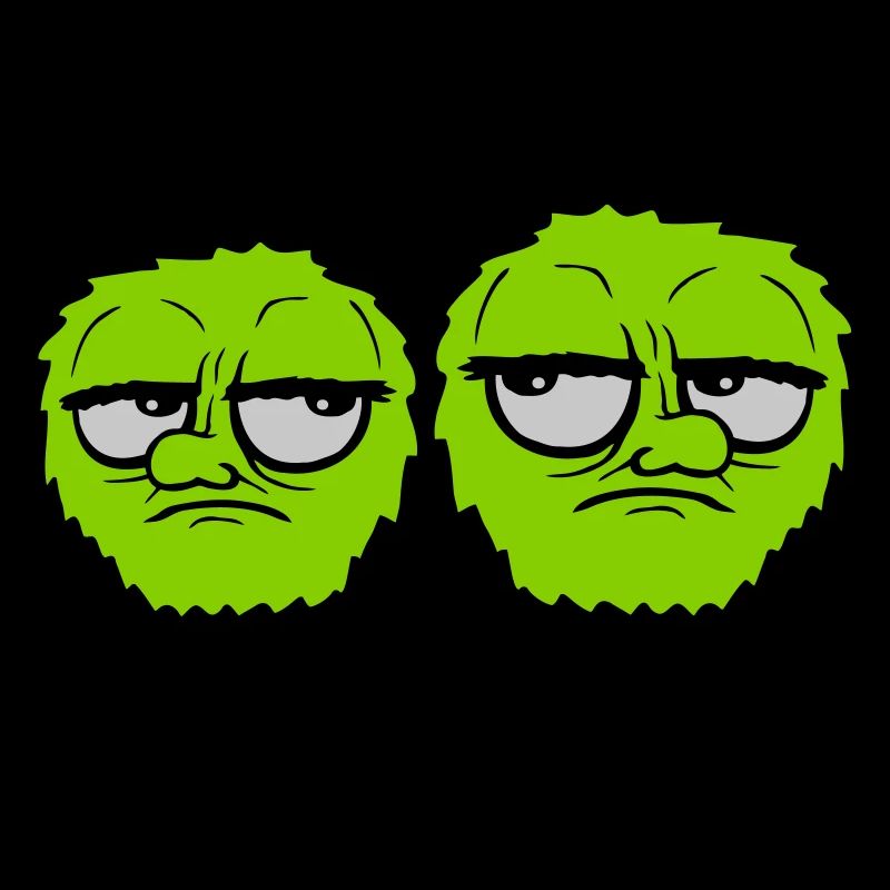 2 monstres roulent des yeux