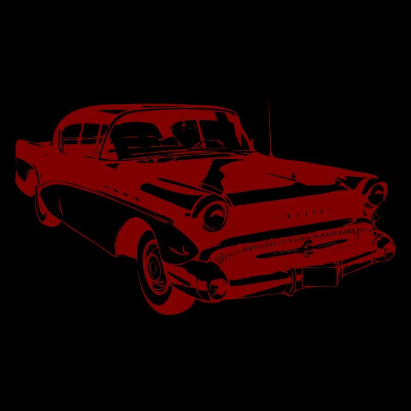 Oldtimer Trader - altes Auto - rot