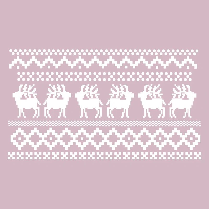 Norwegisches Muster eines Hirschpullovers