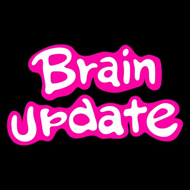 Brain Update Comic-Schrift pink.