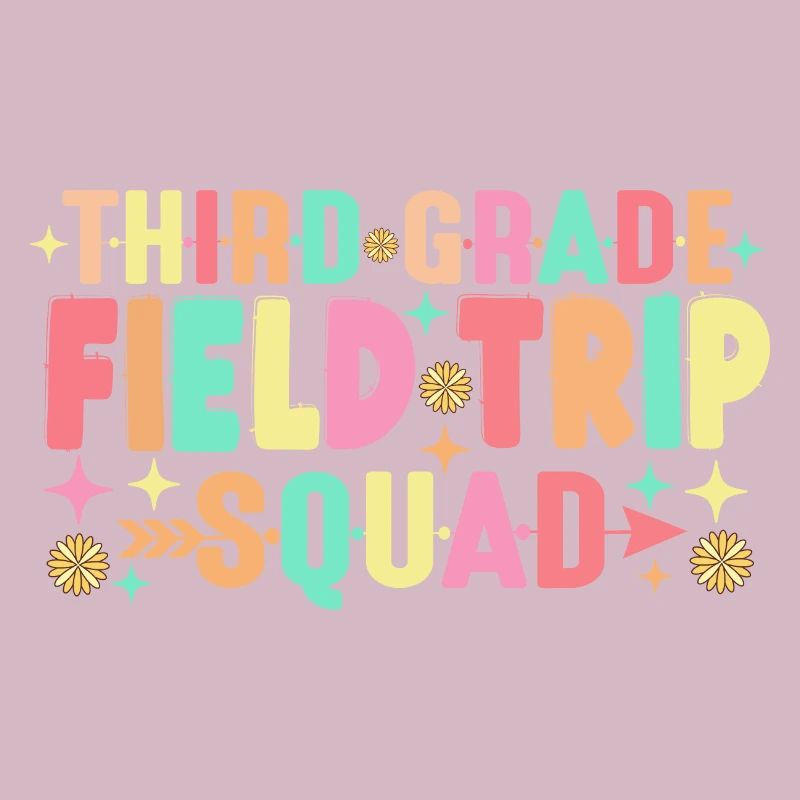 Teacher Students 3rd Third Grade Field Trip Squad