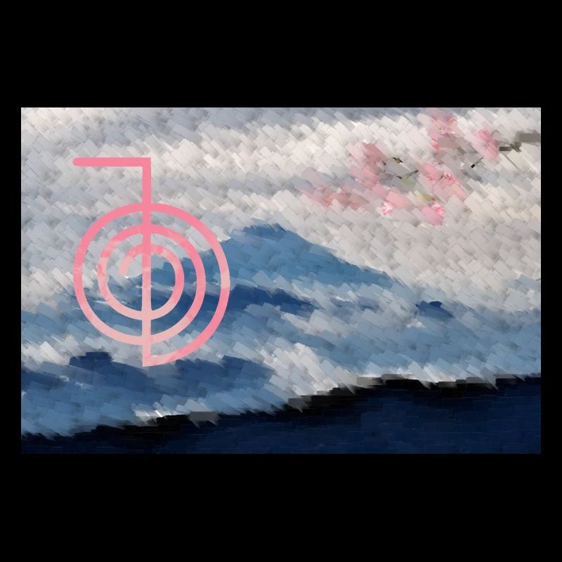 cho ku rei mit fuji und kirschblüten