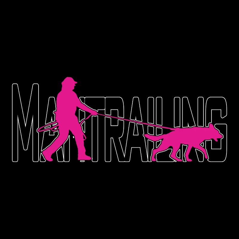 Mantrailing Pink/Schwarz