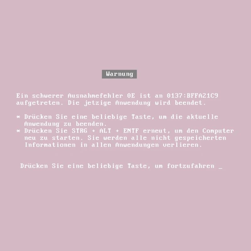 bluescreen (deutsch / german language)
