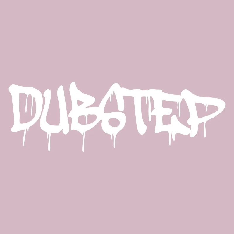 Dub Step Techno Musik Party Tropfen Graffiti Text