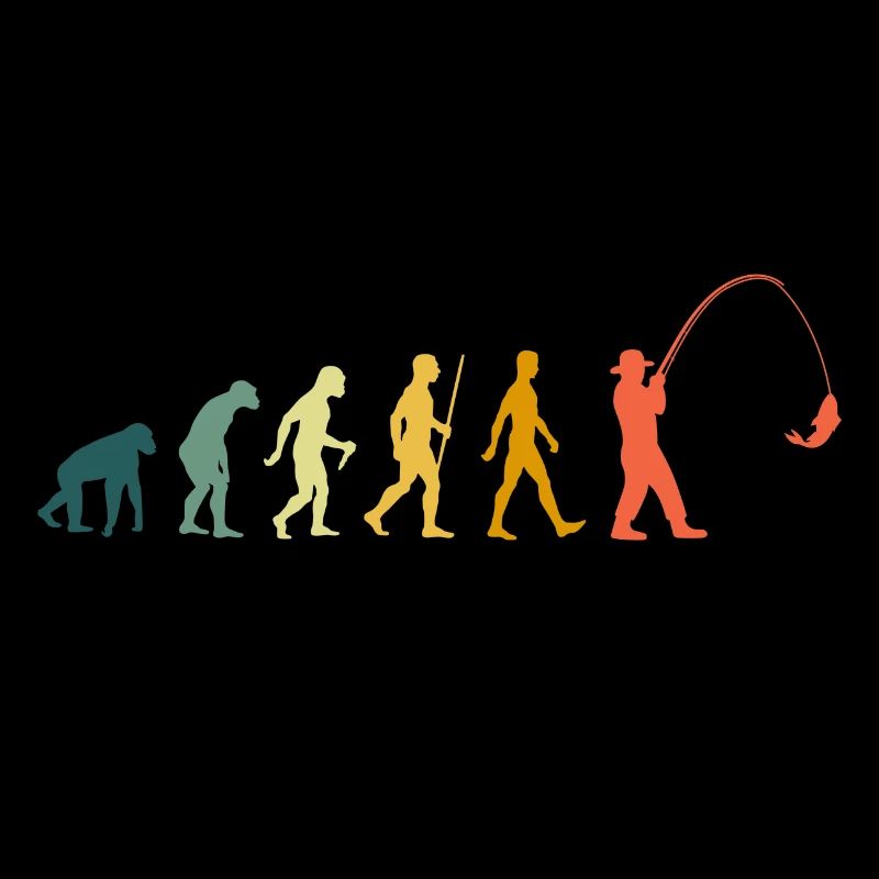 Evolution Pêcher rétro développement pêche pêche